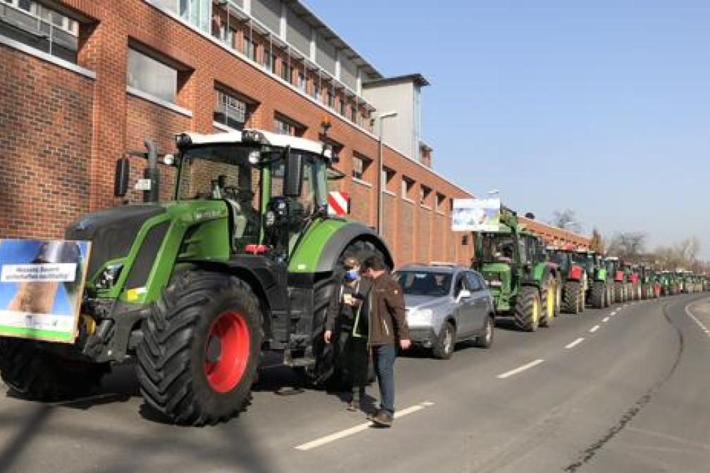 Schlepperdemo Wiesbaden 2021